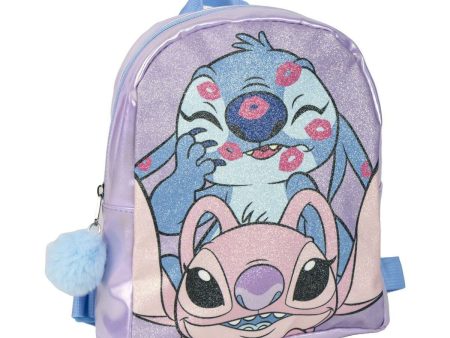 Casual Backpack Stitch Purple 19 x 23 x 8 cm Online Hot Sale