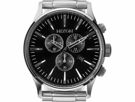 Men s Watch Nixon Sentry Chrono Silver Fashion