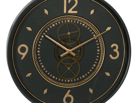 Wall Clock Green Golden Iron 55 x 8,5 x 55 cm on Sale