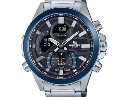 Men s Watch Casio EDIFICE SPORT Bluetooth® Black Silver (Ø 49 mm) Online now