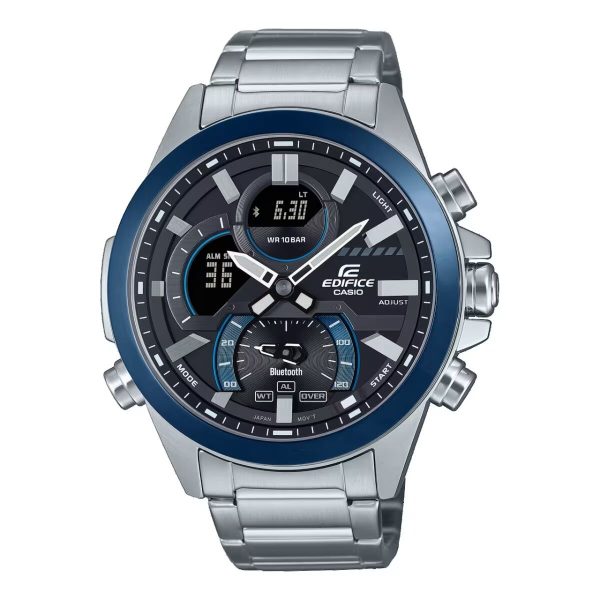 Men s Watch Casio EDIFICE SPORT Bluetooth® Black Silver (Ø 49 mm) Online now