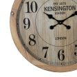 Wall Clock Natural Wood Crystal 60 x 60 x 6,5 cm Sale