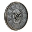 Wall Clock Grey Crystal Iron 69,5 x 9 x 69,5 cm (3 Units) Supply