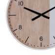 Wall Clock White Natural Wood 60 x 60 x 5,5 cm Online Sale