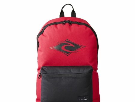 Casual Backpack Rip Curl Dome Pro Logo Red Multicolour Discount