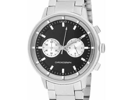 Men s Watch LIU JO TLJ1927 Black Silver For Sale