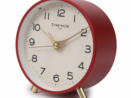 Table clock Timemark Red Vintage Online Hot Sale