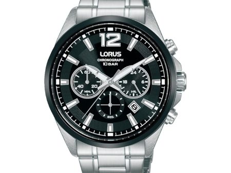 Men s Watch Lorus RT381JX9 Black Silver For Discount