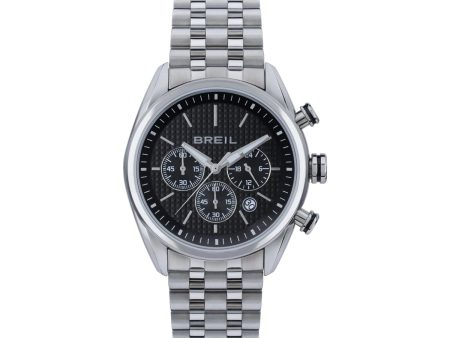 Men s Watch Breil TW1986 Black Silver (Ø 43 mm) Sale