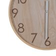 Wall Clock Natural Wood 60 x 60 x 5,5 cm For Discount