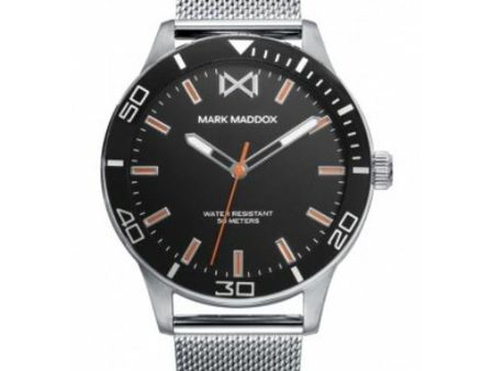 Men s Watch Mark Maddox HM7146-57 Black Silver (Ø 40 mm) Supply