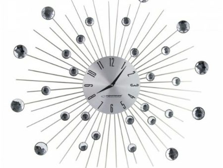 Wall Clock Esperanza EHC002 Glass Stainless steel Aluminium 150 cm For Discount