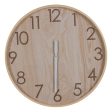 Wall Clock Natural Wood 60 x 60 x 5,5 cm For Discount