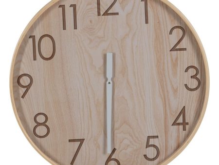 Wall Clock Natural Wood 60 x 60 x 5,5 cm For Discount