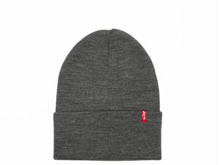 Sports Hat Levi s Slouchy Red Tab Beanie  Regular Dark grey One size Hot on Sale