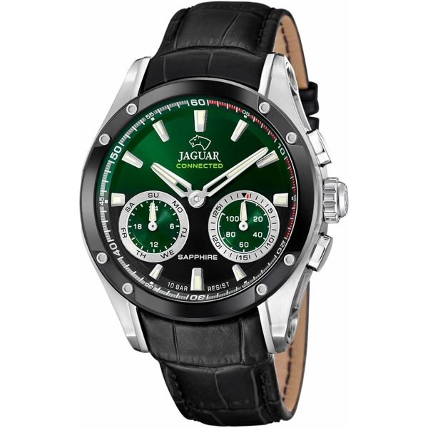 Men s Watch Jaguar J958 2 Black Green For Cheap