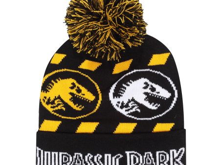 Hat Jurassic Park Hazard Snow Beanie Black Online now