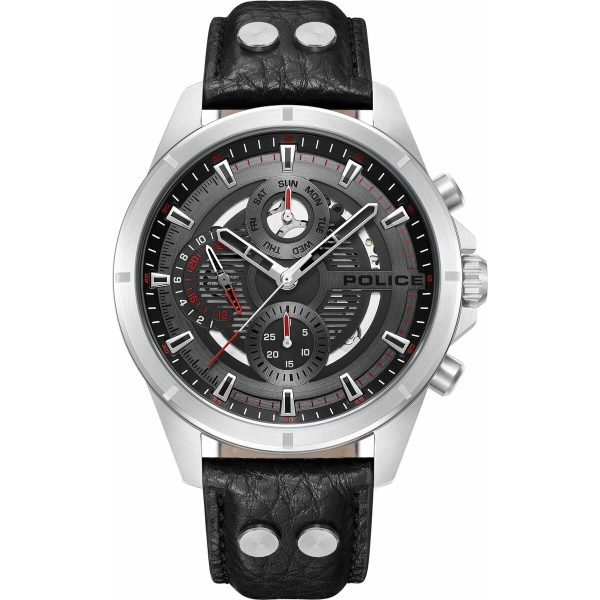 Men s Watch Police PEWJF0004601 Black Grey Online Sale