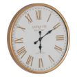 Wall Clock White Natural Iron 60 x 60 x 6 cm Online Sale