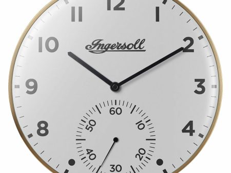 Wall Clock Ingersoll 1892 IC003GW White on Sale