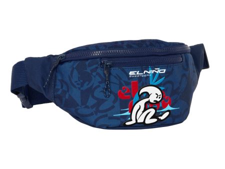 Belt Pouch El Niño Paradise Navy Blue 23 x 12 x 9 cm For Sale