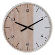 Wall Clock White Natural Wood 60 x 60 x 5,5 cm Online Sale