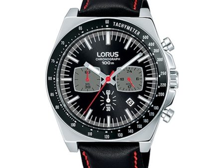 Men s Watch Lorus SPORTS Black (Ø 46 mm) For Cheap