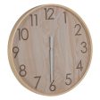 Wall Clock Natural Wood 60 x 60 x 5,5 cm For Discount