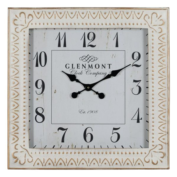 Wall Clock White Iron 60 x 60 x 6,5 cm Cheap