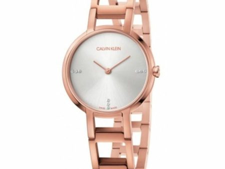 Ladies  Watch Calvin Klein CHEERS - 9  Diamonds (Ø 32 mm) For Cheap