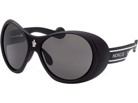 Unisex Sunglasses Moncler GREY OVAL UNISEX Hot on Sale