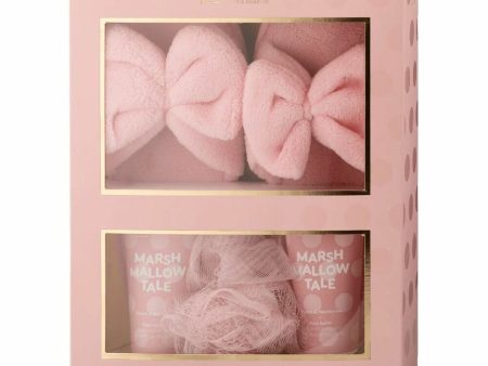 Bath Set Marsh Mallow Tale IDC Institute Pink (3 pcs) Online Sale