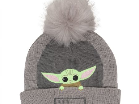 Hat The Mandalorian Grogu In The Crib Beanie Grey Sale