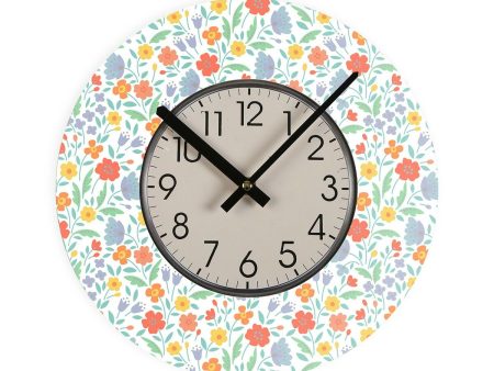 Wall Clock Versa Flandes Wood 4 x 30 x 30 cm Hot on Sale