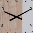 Wall Clock White Natural Wood 60 x 60 x 5,5 cm Online Sale