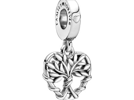 Woman s charm link Pandora HEART FAMILY TREE DANGLE CHARM For Sale