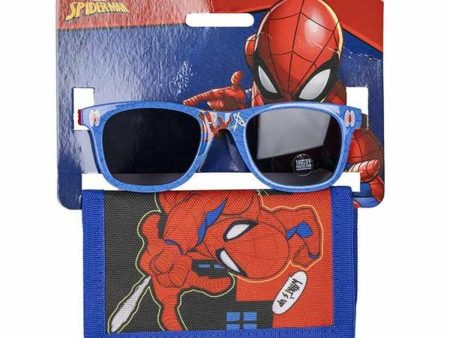 Sunglasses and Wallet Set Spider-Man 2 Pieces Blue on Sale