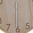 Wall Clock Natural Wood 60 x 60 x 5,5 cm For Discount