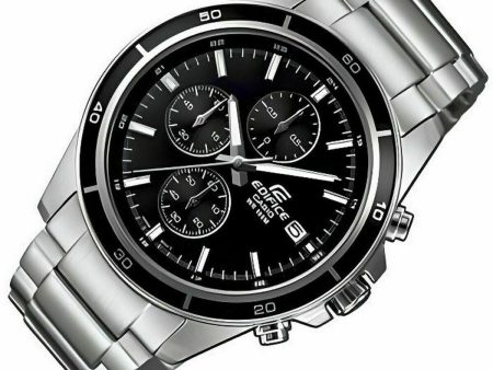 Unisex Watch Casio EFR-526D-1AVUEF Black Silver Hot on Sale