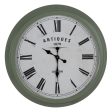 Wall Clock Green Iron 70 x 70 x 6,5 cm For Discount